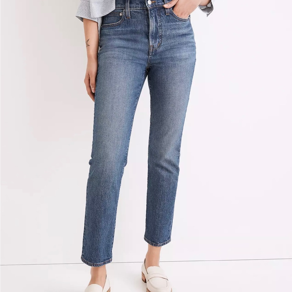 Madewell The Perfect Vintage Crop Jean Medium Wash 24